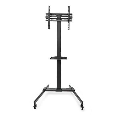 NEDIS podlahový TV stojan/ 32 - 55"/ 35kg/ Design Premium Column/ Snap-lock/ ocel/ černý Sort