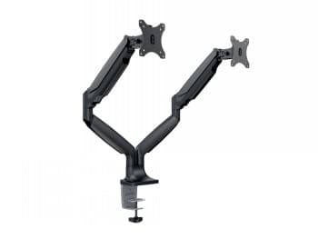 Multibrackets MB-3286 Monitor holder with height adjustment for 2 monitors Svart, Silver