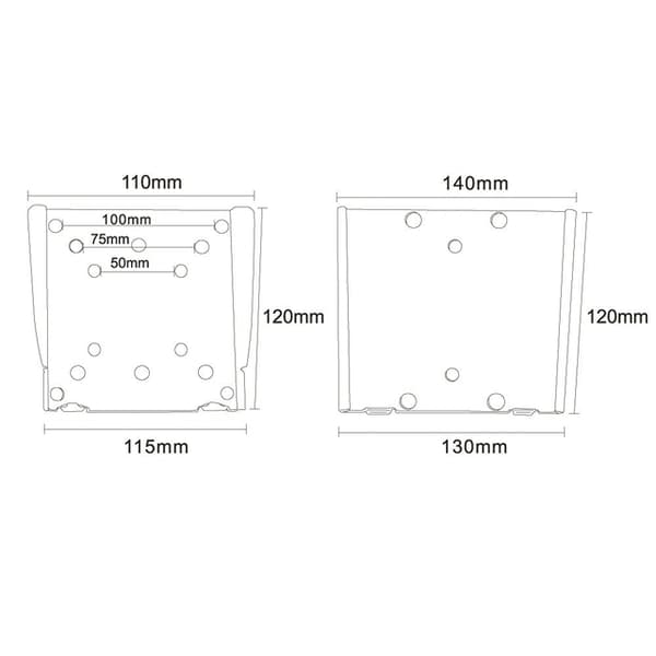 Neomounts FPMA-W25 bracket - fixed - for LCD display - silver