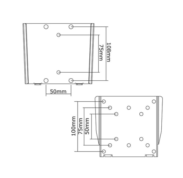 Neomounts FPMA-W25 bracket - fixed - for LCD display - silver