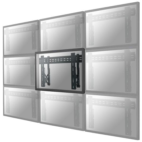 Neomounts Wall mount | LED-VW1000BLACK Videowall wall mount | 40-75 " | Maximum weight (capacity) 50 kg | Black Svart
