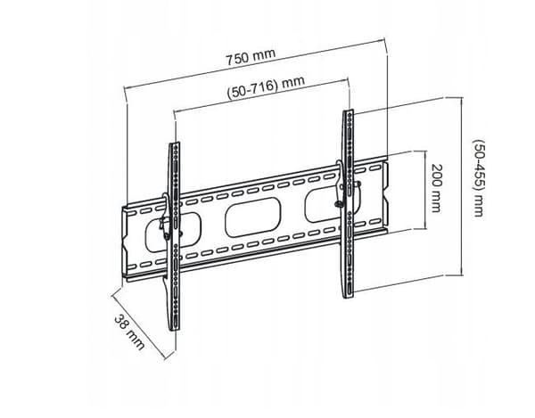 MULTIOFFICE LCD-FÄSTE 30-50" AR-18