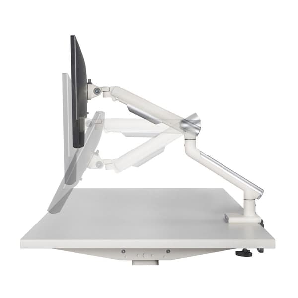 Skrivebordsbeslag til monitor LED/LCD 17-32" ART L-19GD gasassistance 2-9 kg 2x USB 3.0 Hvid