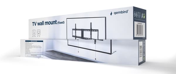 Gembird WM-90F-01 TV-fäste 2,29 m (90") Svart