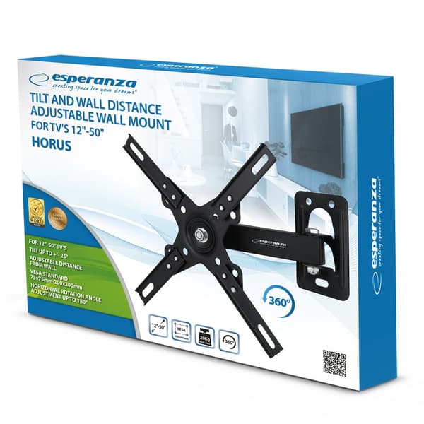 Esperanza ERW011 TV-teline 12-50'' 20kg asti
