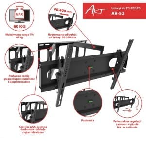 Monter på 14-42" LCD/LED TV 35KG ART AR-44