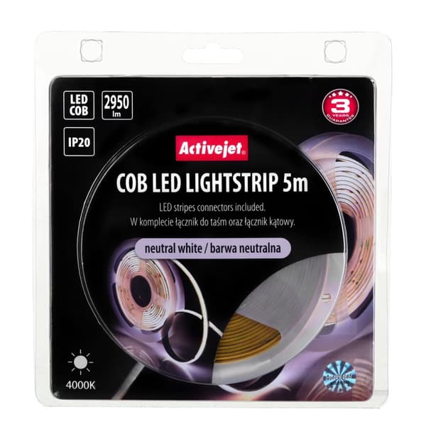 Activejet AJE-COB 5m neut strip light Universal strip light Indoor