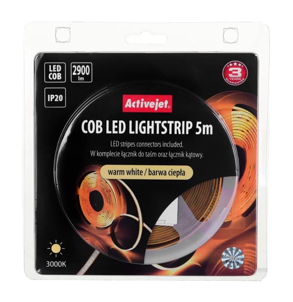 Activejet AJE-COB 5m ciep strip light Universal strip light Indendørs