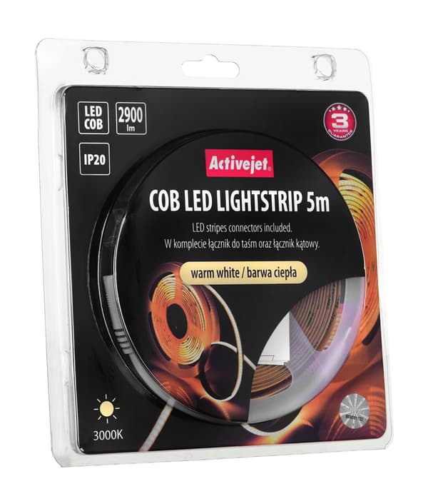 Activejet AJE-COB 5m ciep strip light Universal strip light Indendørs
