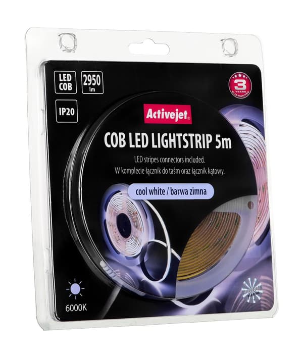 Activejet AJE-COB 5m zim strip lys Universal strip lys Indendørs