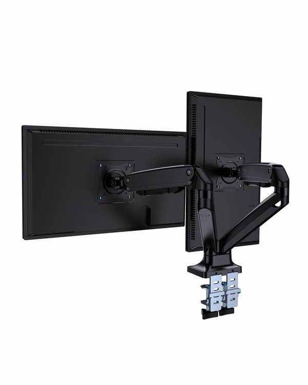 Gembird MA-DA2-03 Full-motion skrivebord 2-skærms monteringsarm, 17"-35", op til 10 kg