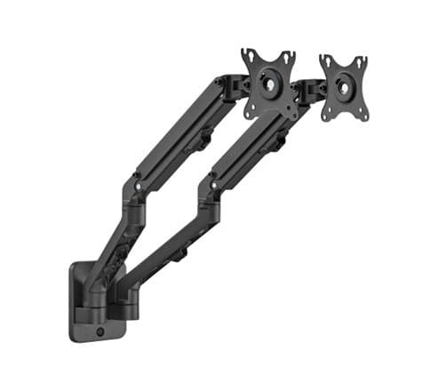 Gembird MA-WA2-01 skærmbeslag / stativ 68,6 cm (27") sort væg Sort