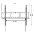 Miniatyrbild 4 av 7: Techly väggfäste för LED LCD TV 42-80 Ultra Slim Fixed H600mm" ICA-PLB 860