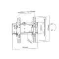 Pikkukuva 5 / 6: Gembird WM-42T-02 TV-teline 106,7 cm (42") Musta