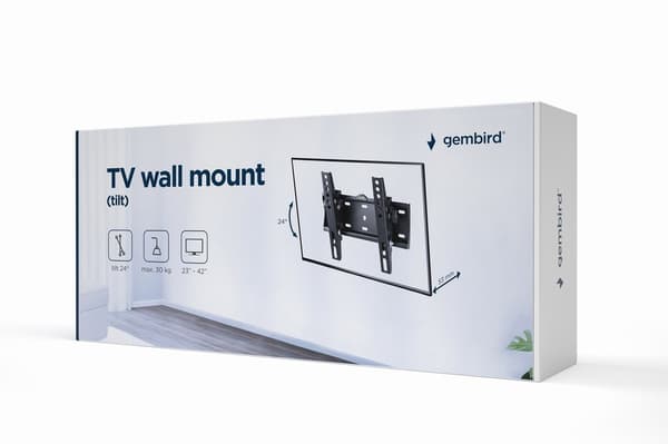 Gembird WM-42T-02 TV-teline 106,7 cm (42") Musta