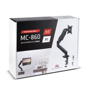 Maclean MC-860 näyttöteline / teline 68,6 cm (27") musta työpöytä