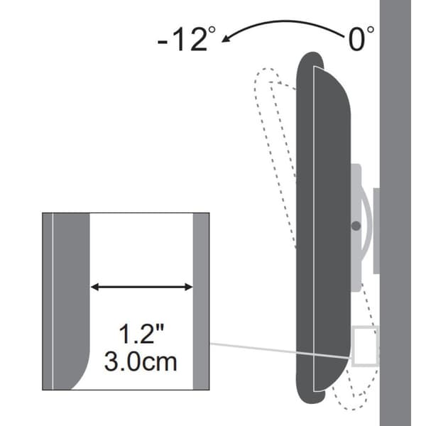 Techly ICA-LCD-900 76,2 cm (30") Sort