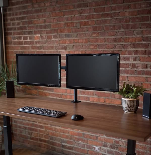 Montis Uchwyt monitorowy podwójny Everest 13-27" MT015 68,6 cm (27") sort skrivebord