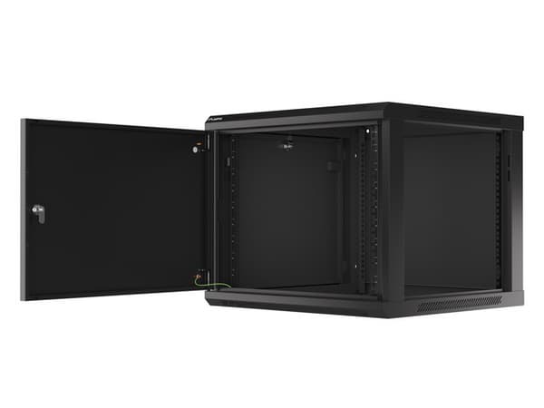Lanberg WF01-6609-00B rack cabinet 9U Wall mounted rack Black