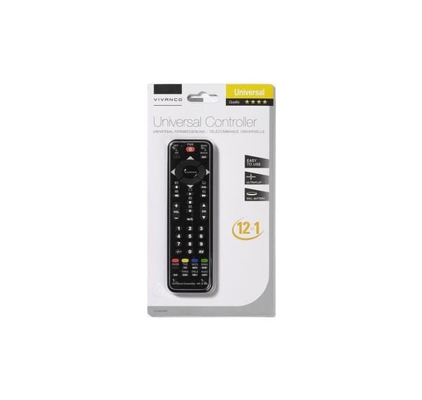 Vivanco universal fjernbetjening 12i1, sort (34875)