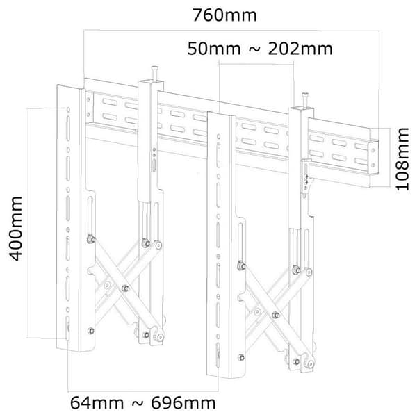 Newstar Led-vw1000 Sort