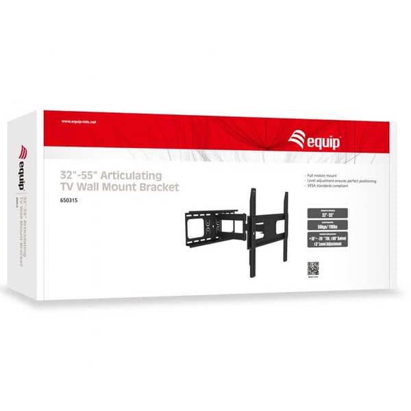 Equip Væg-tv-beslag 650315 32-55´´ Max 50kg Sort
