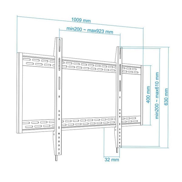 Tooq Væg-tv-beslag Lp41130f-b 60-100´´ Sort