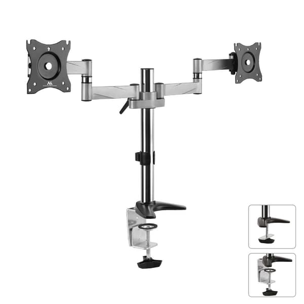 Bordholder til to LCD-skærme Maclean MC-714 13-27"8 kg aluminium
