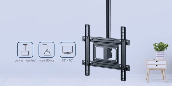 Gembird CM-70ST-01 Takfäste för TV i full rörelse, 32" - 70", 50 kg