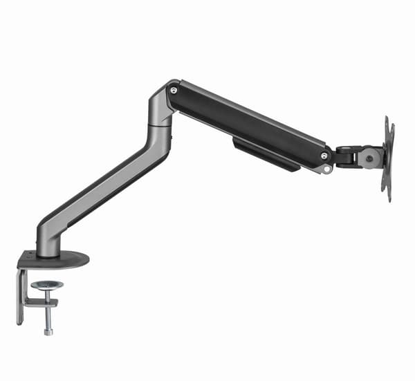 Gembird MA-DA1-05 Skrivbordsmonterad justerbar monitorarm, 17”-32”, upp till 9 kg, rymdgrå