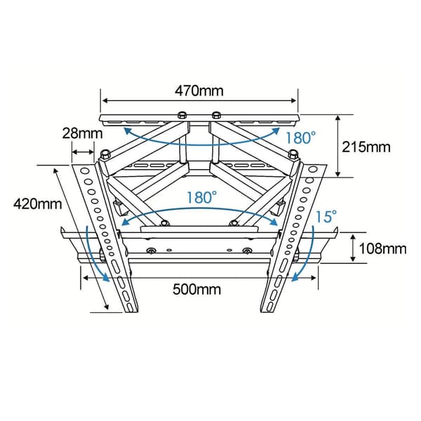 Esperanza ERW004 TV-fatning 26-70'' op til 55 kg