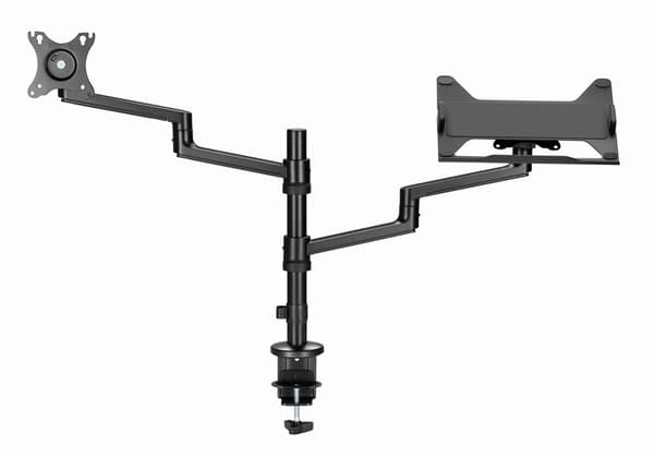 Gembird MA-DA-04 Justerbar bordholder med monitorarm og notebookbakke, 17"-32", op til 8 kg