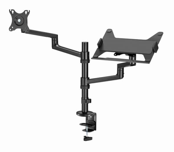 Gembird MA-DA-04 Justerbar bordholder med monitorarm og notebookbakke, 17"-32", op til 8 kg