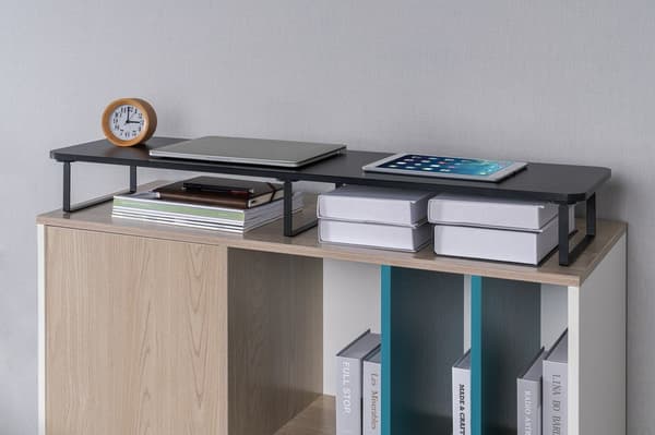 Gembird MS-TABLE2-01 Monitorstativ til 2 monitorer (langt rektangel) sort
