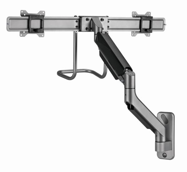 Gembird MA-WA2-02 Justerbar vægmonteringsarm med 2 skærme, 17"-32", op til 8 kg