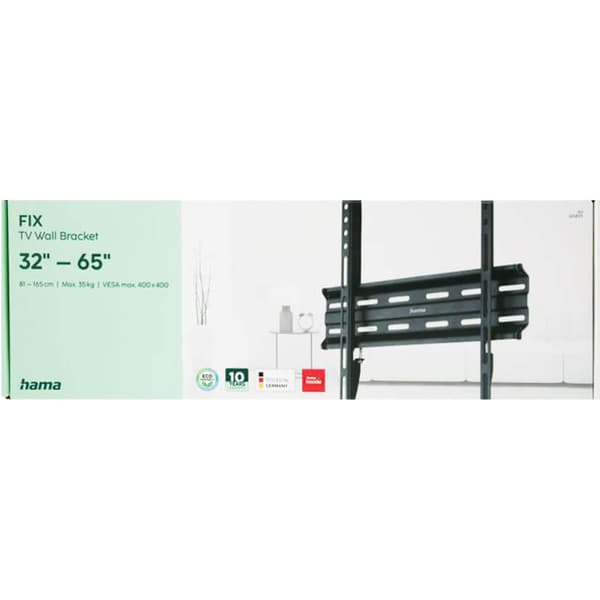 Veggfeste Fast VESA opp til 400x400 65" Svart