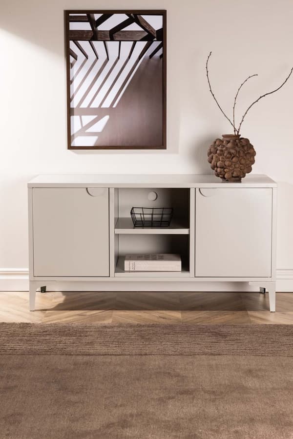 Piring TV-bord 2 dører 1 hylle beige.