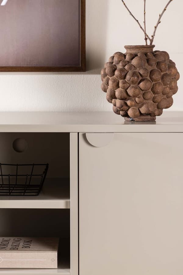 Piring TV-bord 2 dører 1 hylle beige.