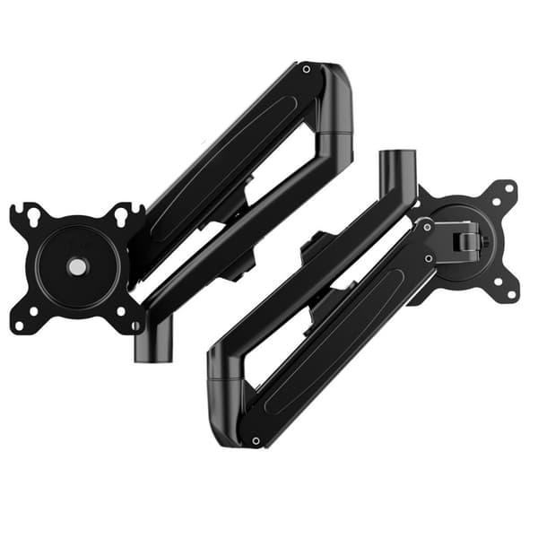 Maclean 2 skærmbeslag, gasfjeder, 13"-27", 7 kg, sort, MC-861N
