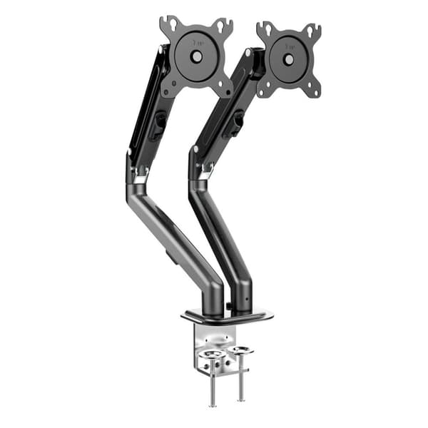 Maclean 2 skærmbeslag, gasfjeder, 13"-27", 7 kg, sort, MC-861N