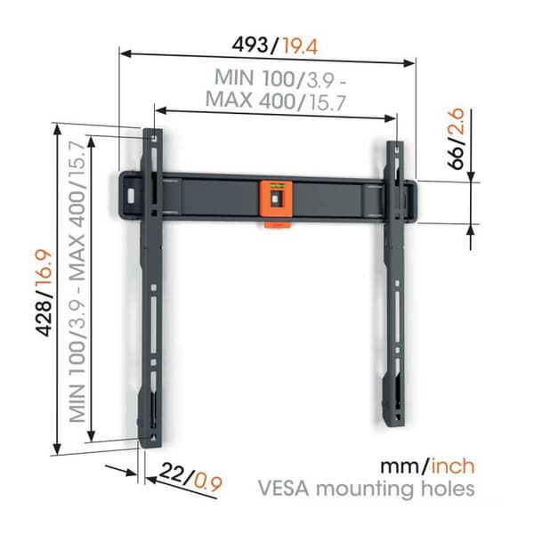 Vogels Tv Taso Tvm1403 32-77´´ Musta