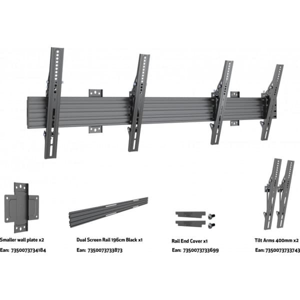 Multibrackets M Wallmount Pro MBW2U Tilt - videovægbeslag til 40-75" skærme