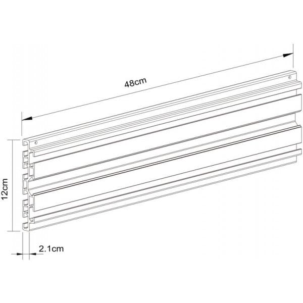 Multibrackets M Pro-serien - Enkeltskærmsbeslag 48 cm - Sort