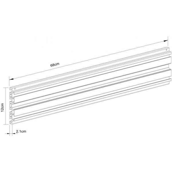 Multibrackets M Pro Series - Enkel skärmställning 68 cm - Svart
