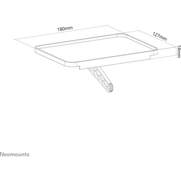 Neomounts af Newstar AWL28-210BL1, universal 18 cm bred multimediehylde