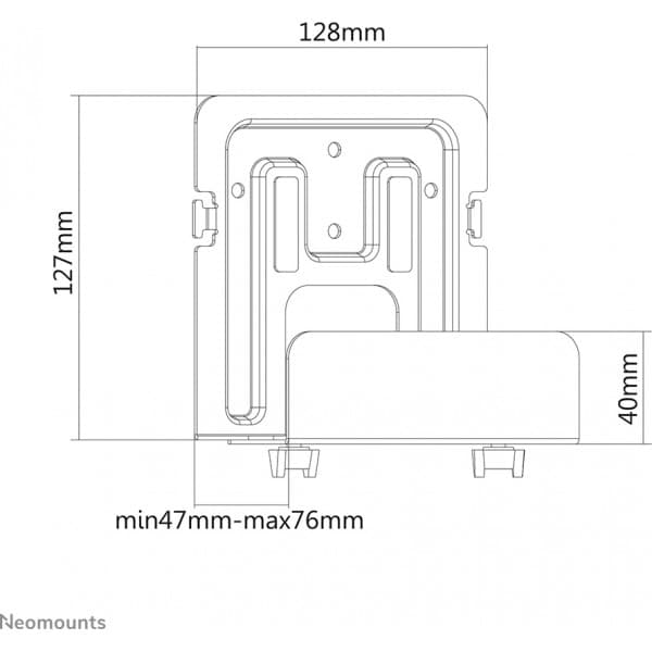 Neomounts by Newstar AWL-440BL universel medieafspiller holder