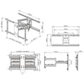 Miniatyrbillede 5 af 6: Multibrackets Universal Flexarm Pro - Vægbeslag med arm til 55-85" TV-apparater