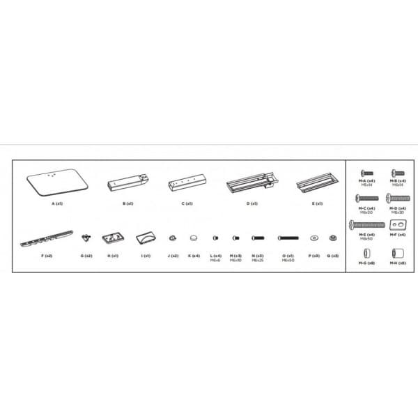 Mozi TS-3 Large 37"-70" -television kääntyvä pöytäjalusta