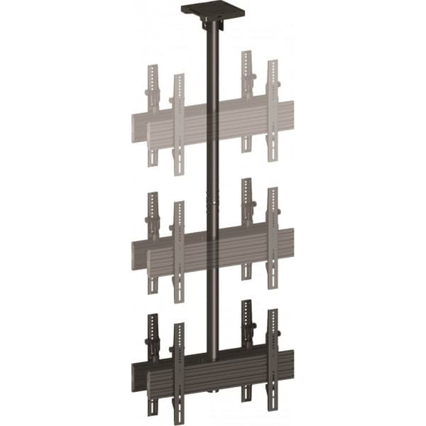 Multibrackets M Ceiling Mount Pro 1Ux2 -kattokiinnike kahdelle 40-65" näytölle