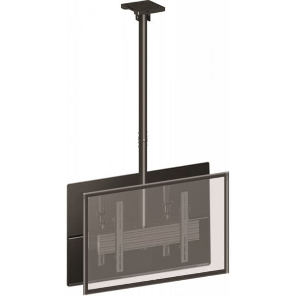 Multibrackets M Ceiling Mount Pro 1Ux2 -kattokiinnike kahdelle 40-65" näytölle musta